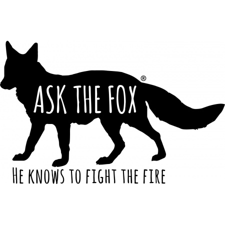 ASK THE FOX Kuschel- und Feuerlöschdecke