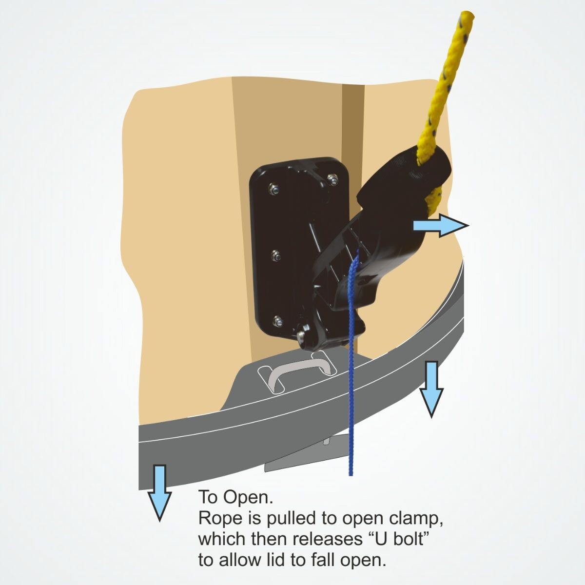 Clamp for Semi-Buried Rubbish containers