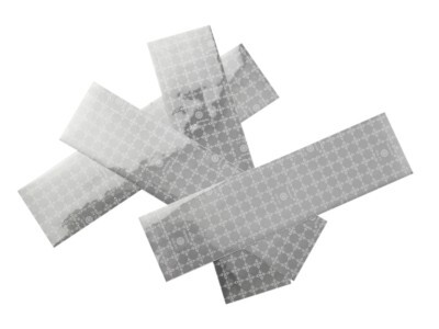 Reflektierende Selbstklebebänder, 4 St. 20 cm x 5 cm