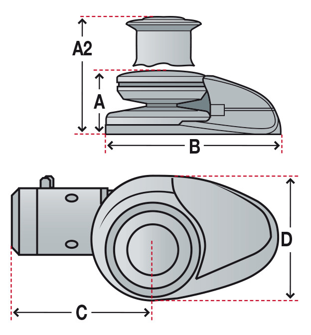 Ankerwinde V2, Kettennuss/Trommel