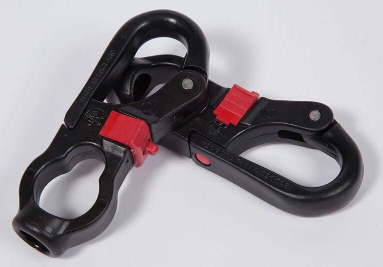 AmeyPlastics Ultraleichte NAB Karabiner aus Kunststoff grosses Modell für Spinnakerschoten