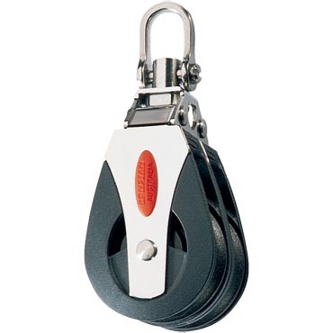 Ronstan Doppelblock 40 mm, kugelgelagert (Ball Bearing), mit Wirbel