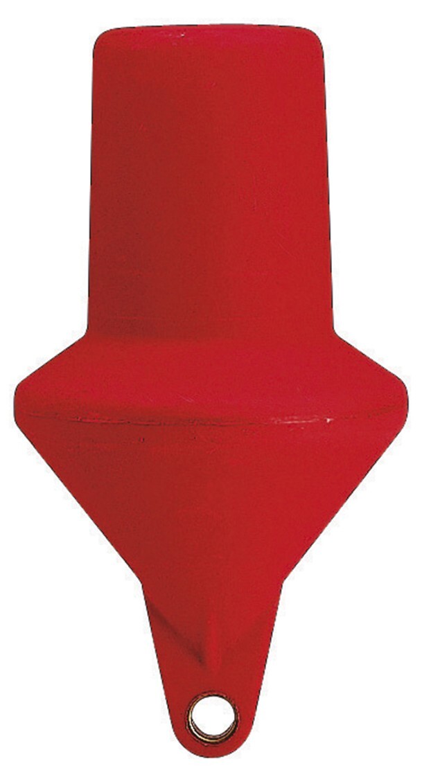 Doppelkonische Boje Rot 160cm Ausgeschaumt