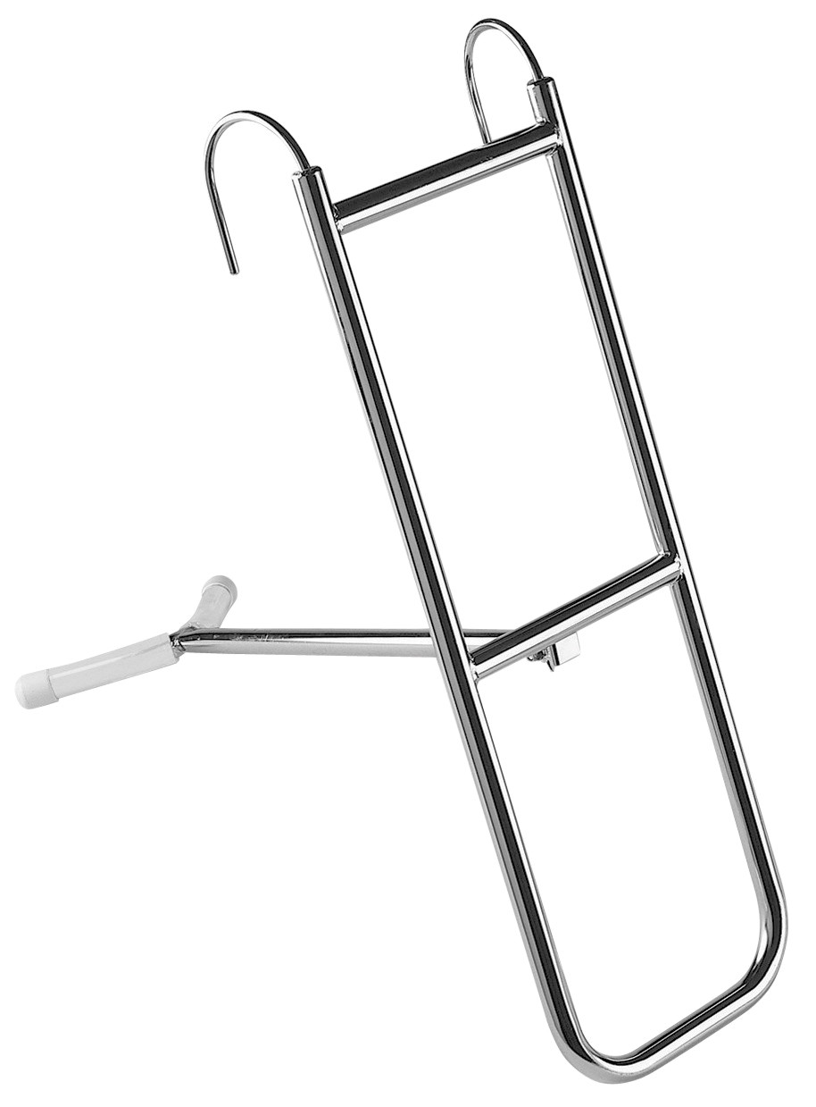 Bugleiter, 3 Tritte, Inox