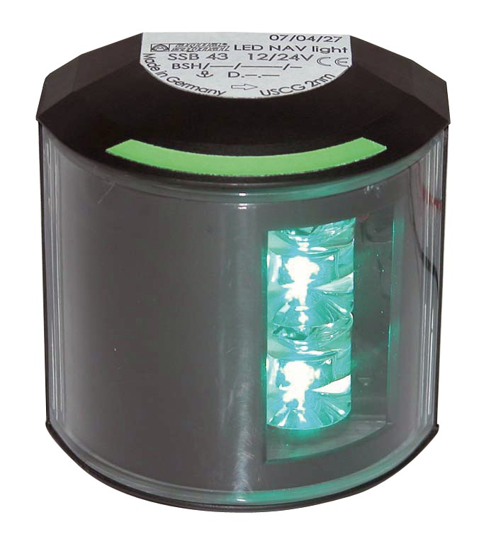 Serie 43 (LED) Steuerbord, schwarzes Geh.