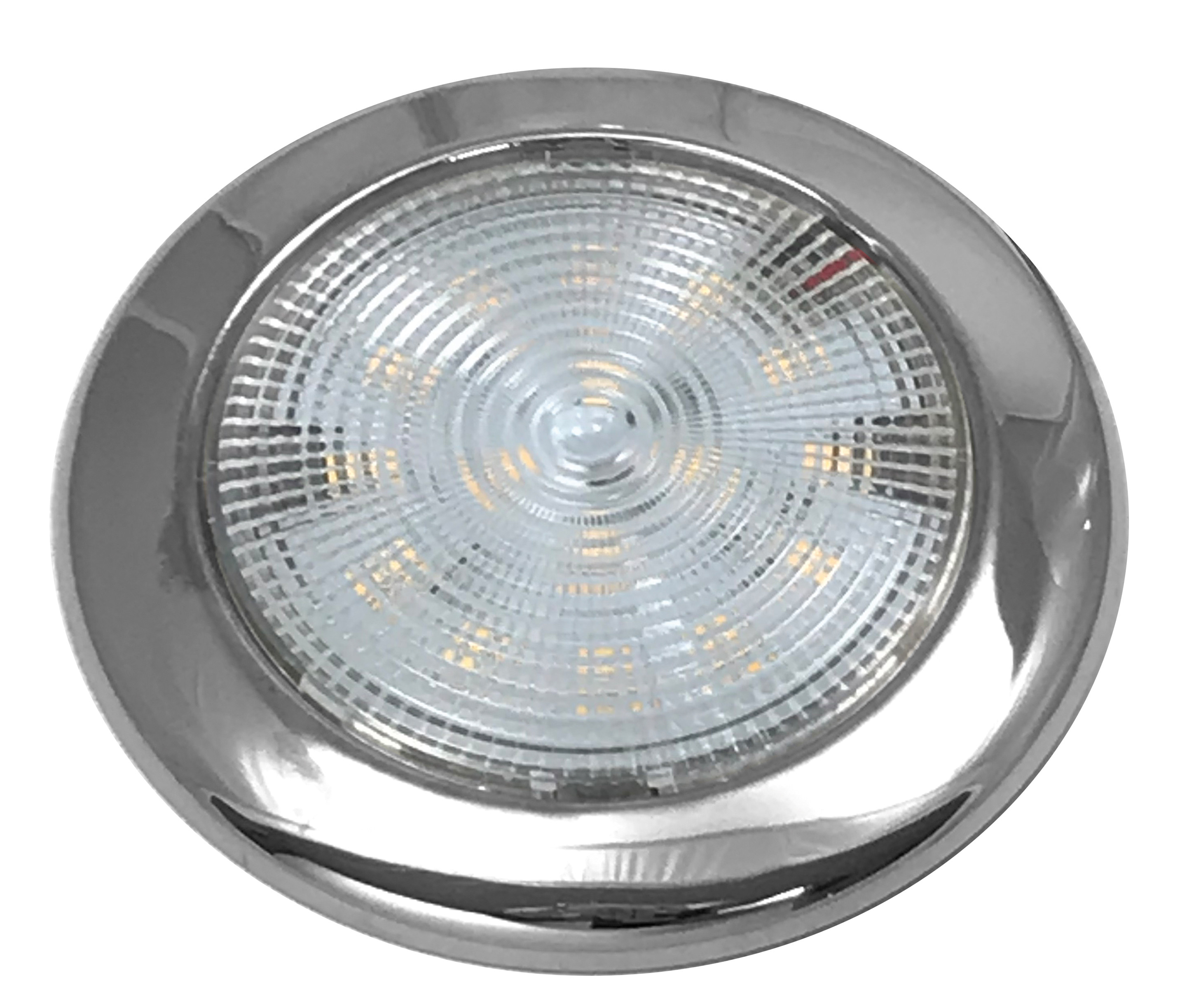 LED Aufbau-Deckenlampe, Inox, 94mm, 12V