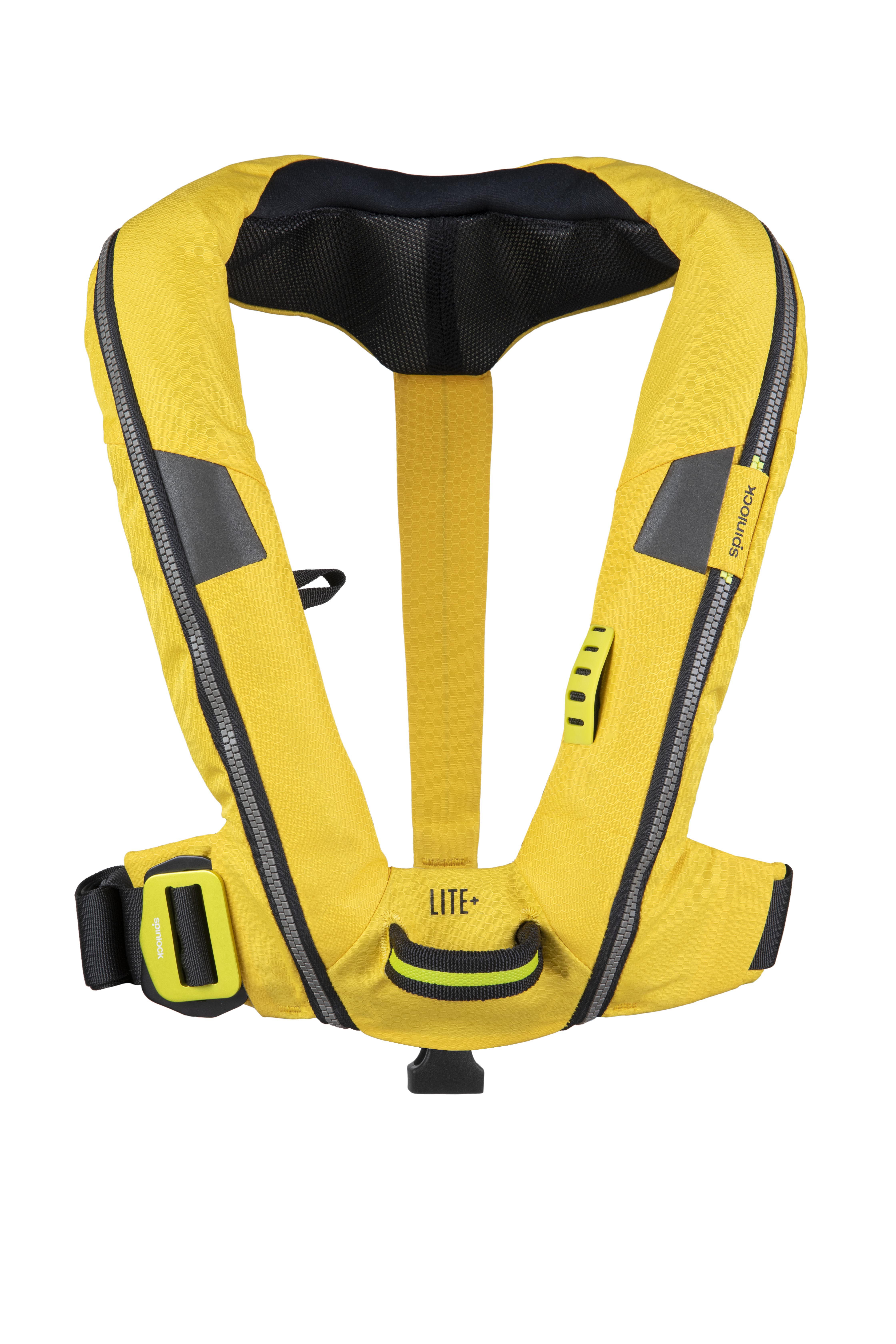 Automatische Schwimmweste Deckvest Lite+, gelb mit Sicherheitsschlaufe, 170N