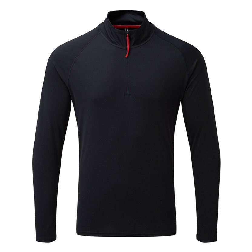 UV Tec L/S Zip Tee, Herren