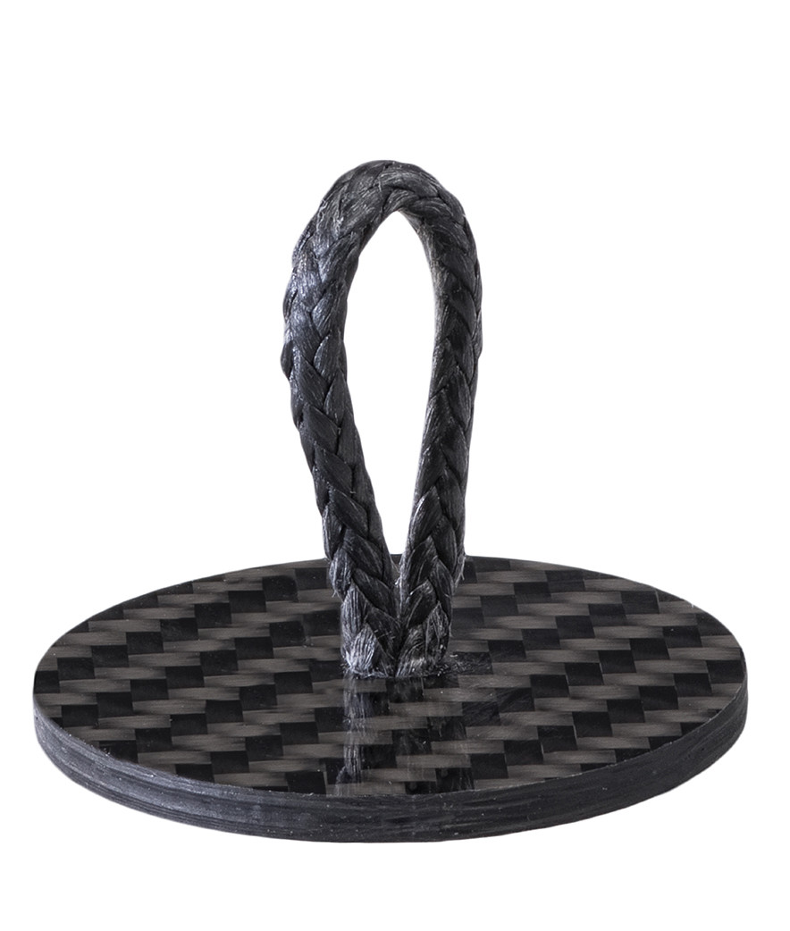 ROPEYE FUER INNENBEFESTIGUNG, CARBON PAD Ø 40MM, LOOP 30MM