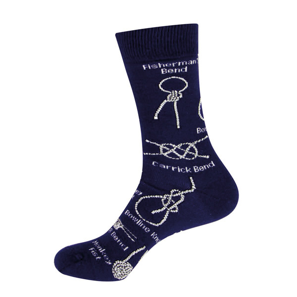 Maritime Socken mit Knoten-Motiv