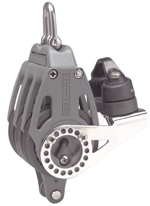 Rolle dreifach 60mm/Rätche/Hundsf/Klemm