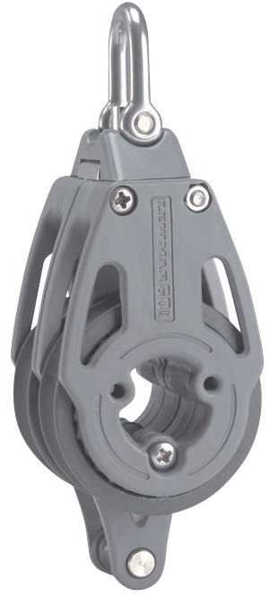Rolle doppelt 60mm + Hundsfott, Composit