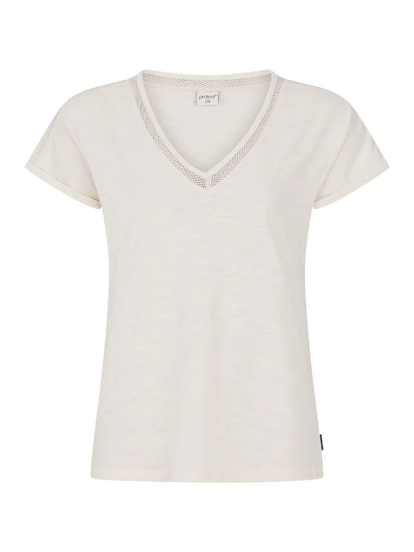Protest PRTMondaysi T-Shirt mit V-Ausschnitt