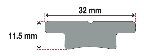 Gleitschiene plastik, Paar