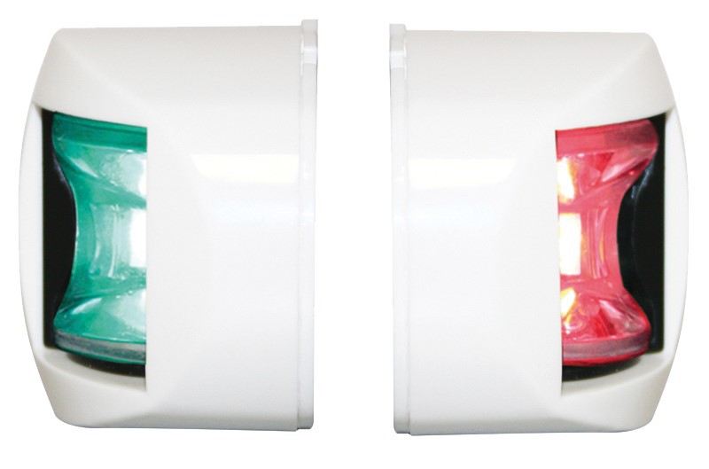 Navigationslicht Set, Back-/Steuerbord LED, weiss, seitliche Montage