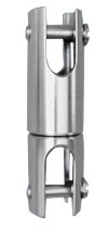 Wirbel m/Kugellager, 2xGabel