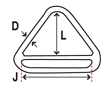 Dreieck + Verstärkung 6 x 50mm
