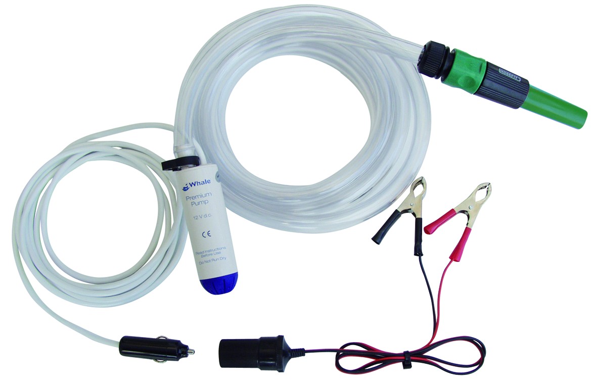 Whale Portables Pumpen-Set, 12 V, 15.8 l/Min mit Stecker für Zigarettenanzünder
