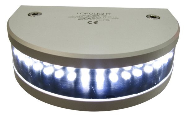 Dampferlicht, 225°, weiss, 3SM, halbrund
