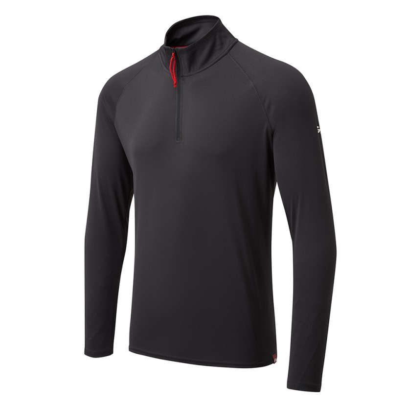 UV Tec L/S Zip Tee, Herren