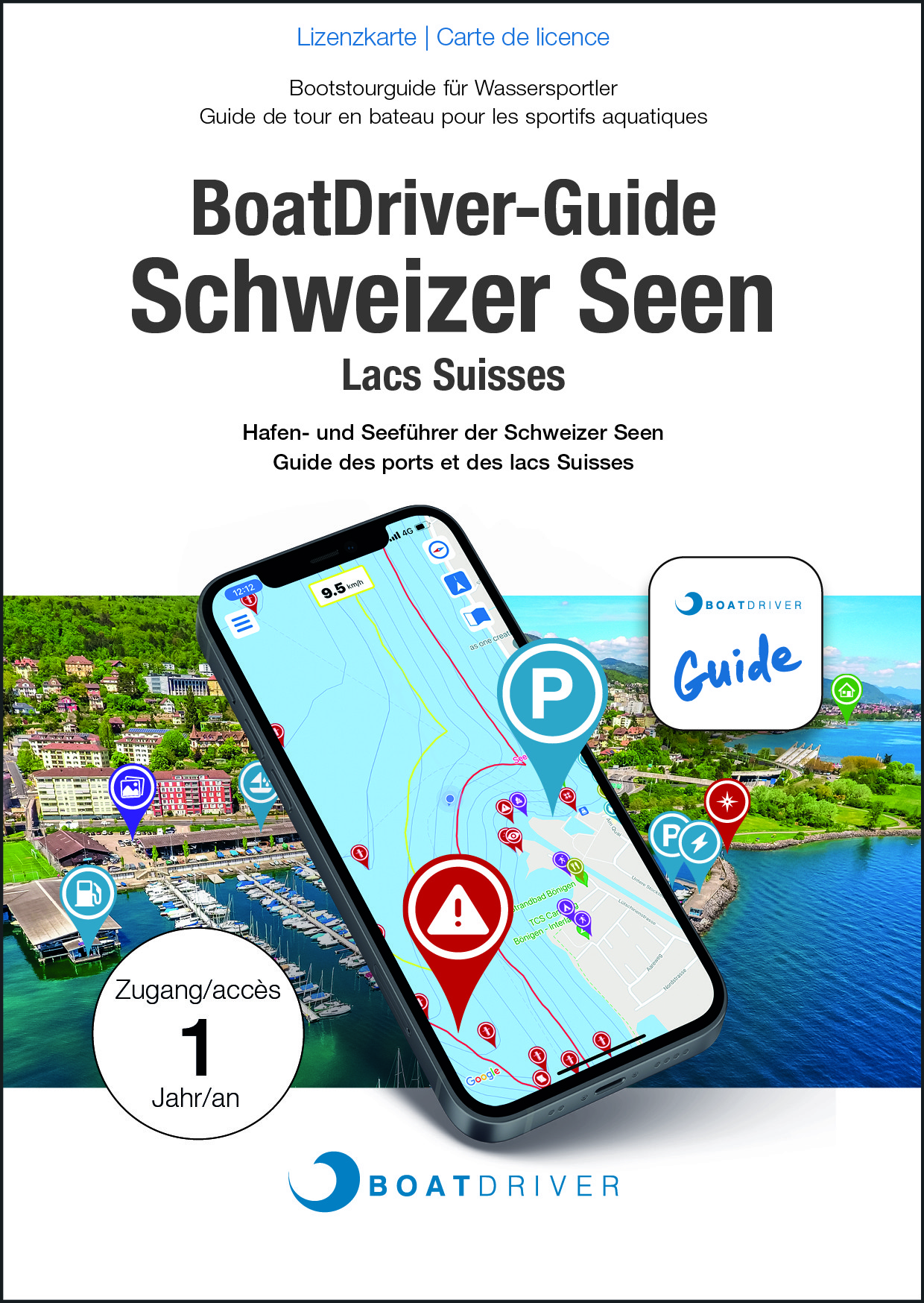 Guide-App Schweizer Seen, DE, FR, IT, EN