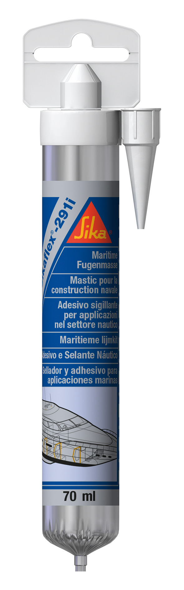 Sikaflex 291i Kleb- und Dichtstoff Marine, 70 ml Kartusche