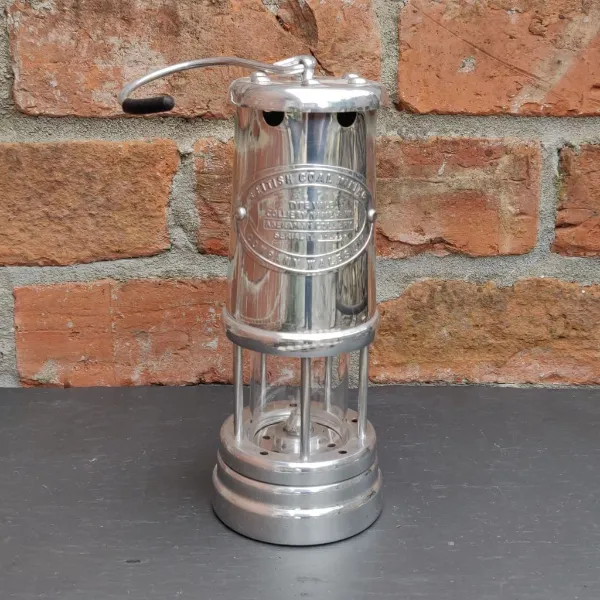 Welsh Miners Lamp verchromt