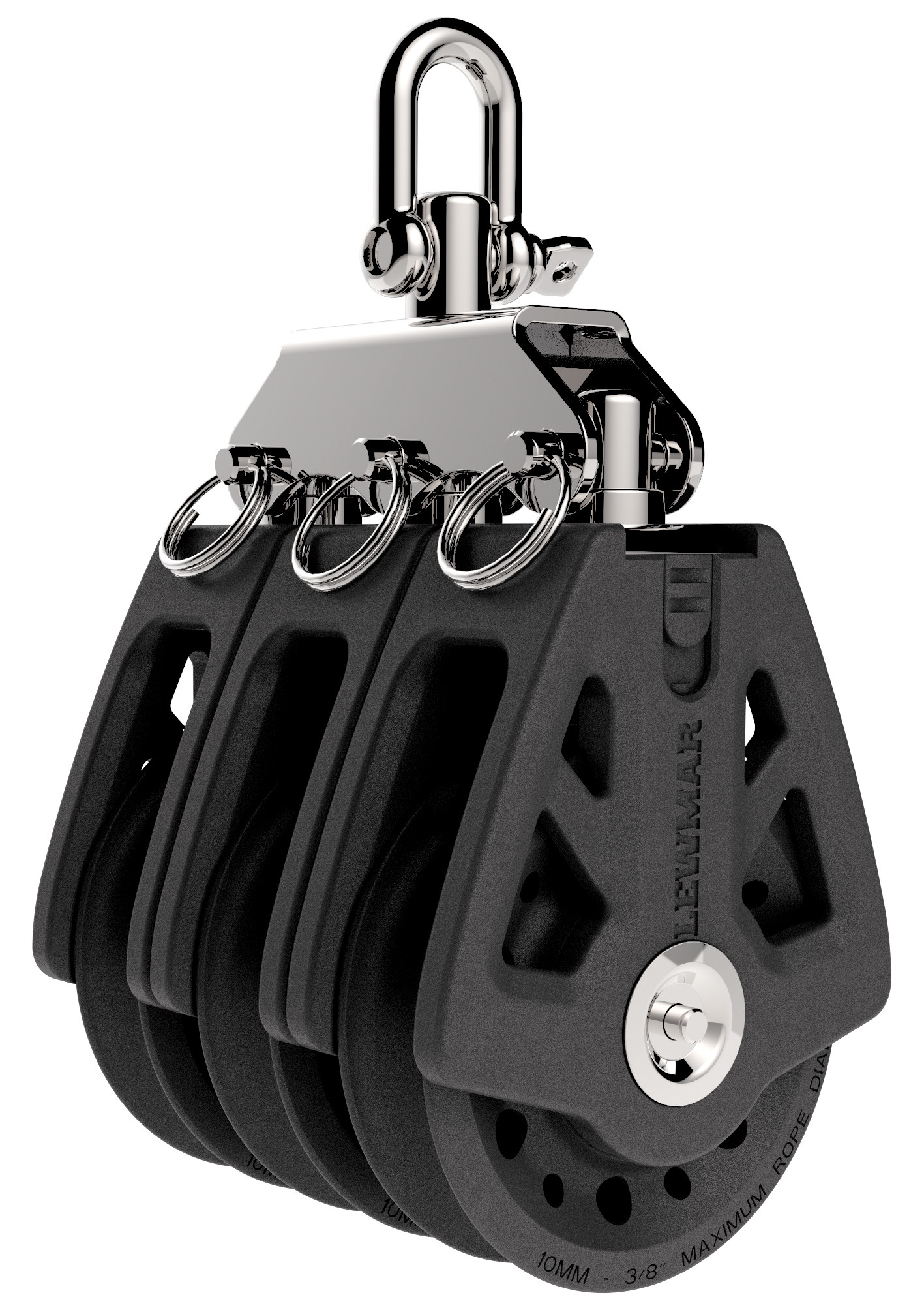 Block dreifach Synchro 72mm mit Wirbel