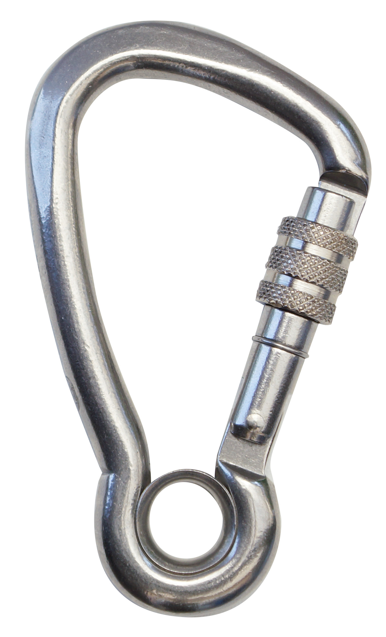 Asymmetrische Karabiner, Schraubsicher mit Auge