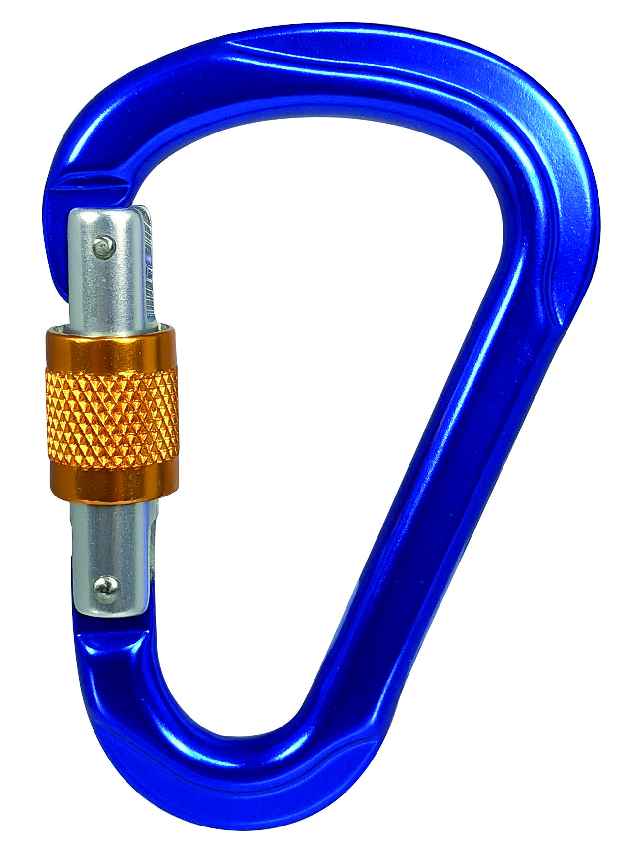 Karabiner mit Sicherung, 12mm, Aluminium Bruchlast 2400kg