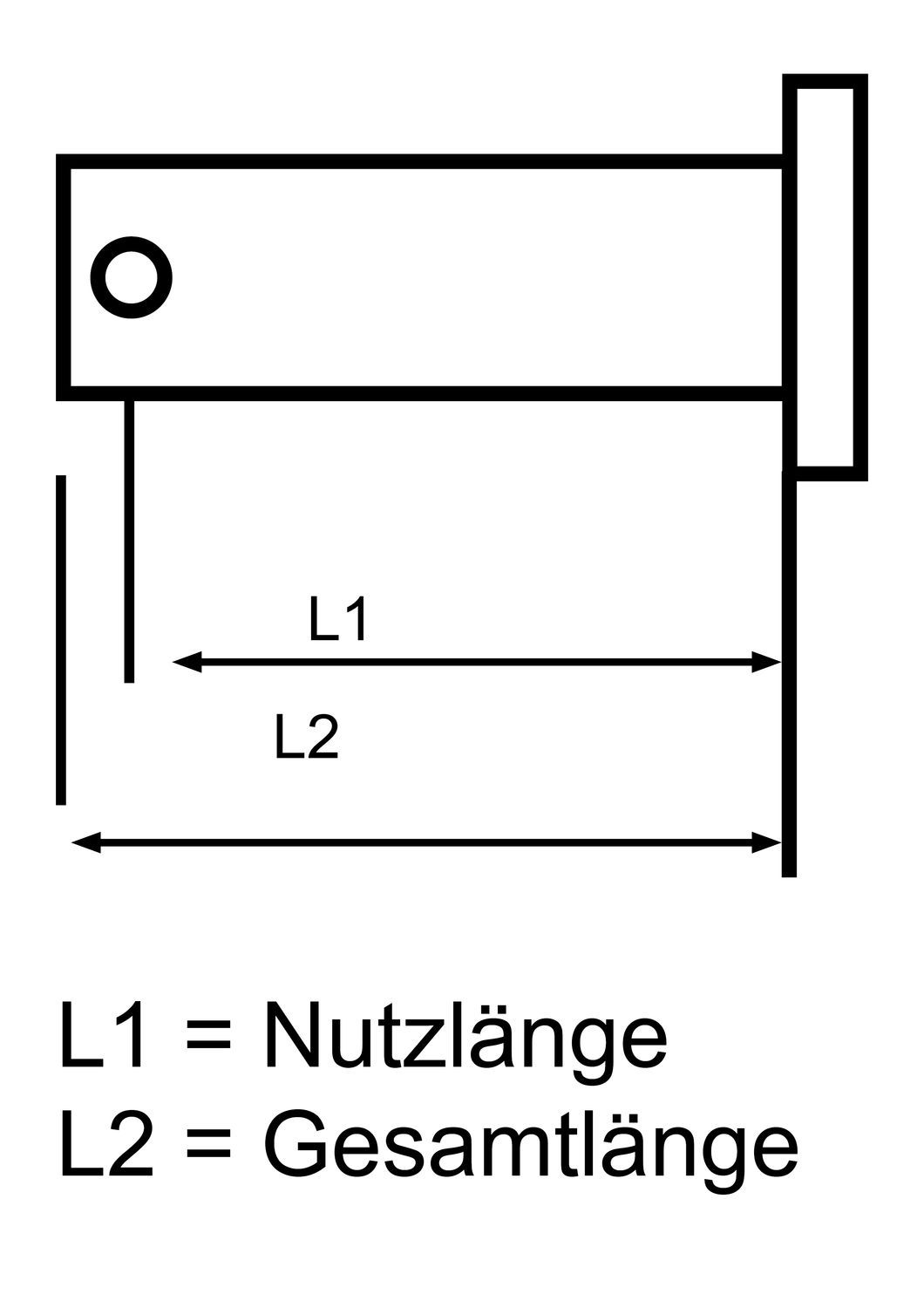 Seldén Gabelkopf-Bolzen aus rostfreiem Stahl