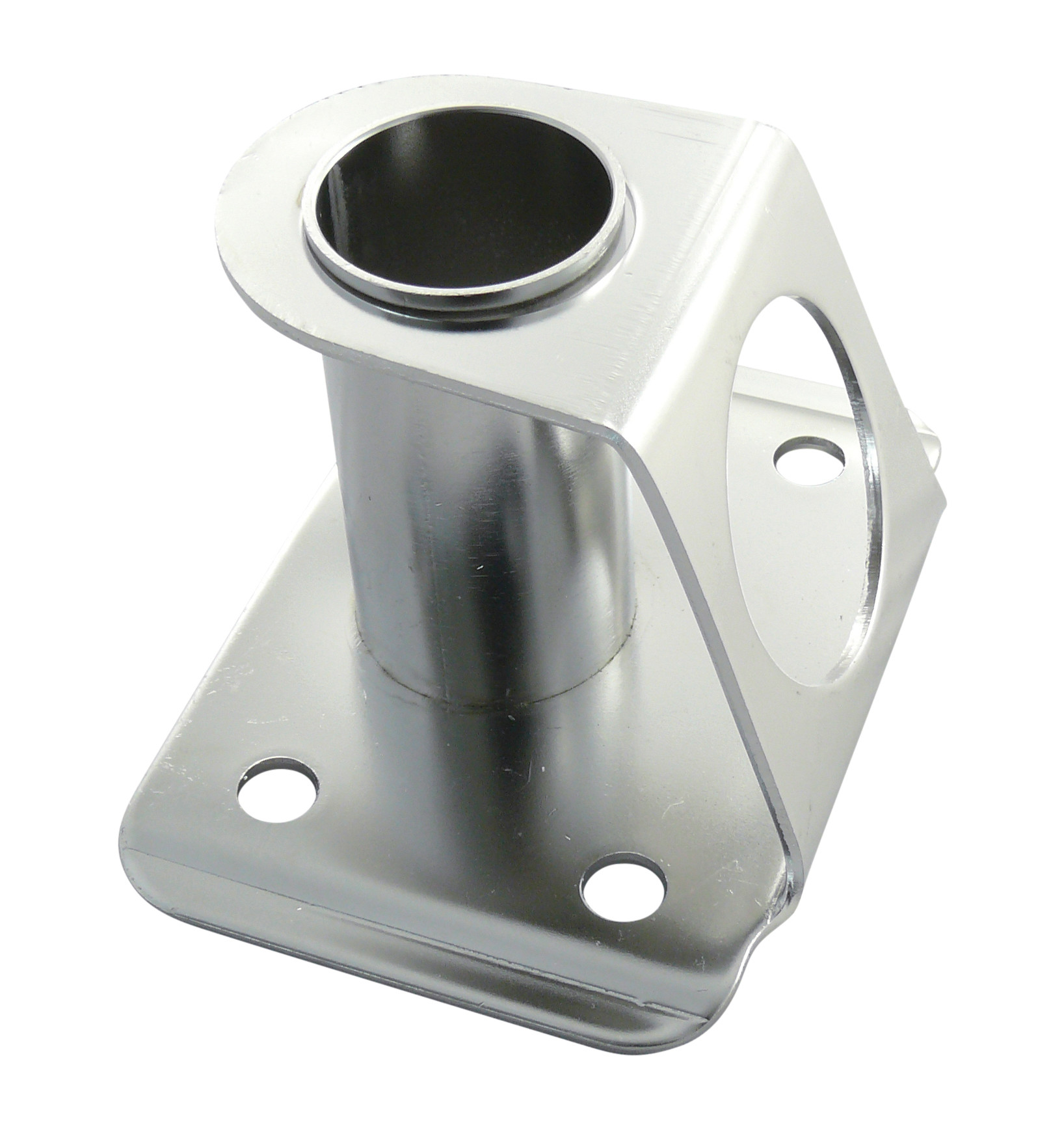 Relingfuss rechteckig, Inox 90°