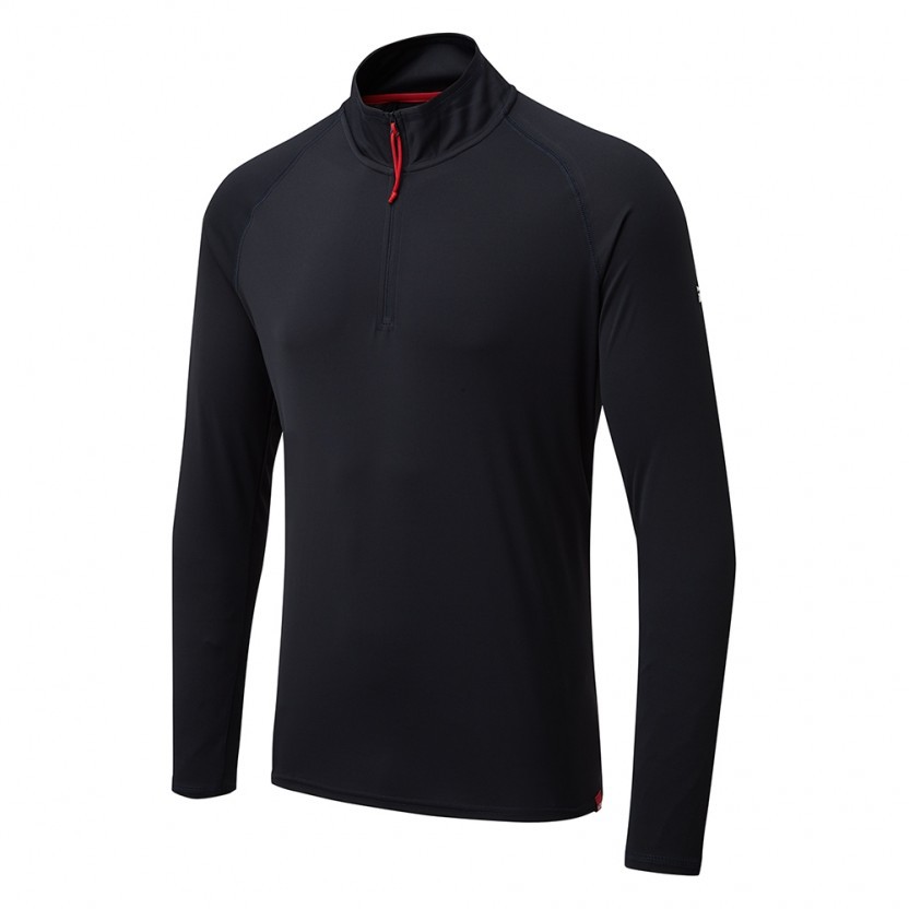 UV Tec L/S Zip Tee, Herren