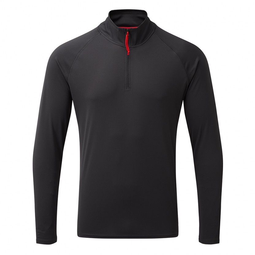 UV Tec L/S Zip Tee, Herren