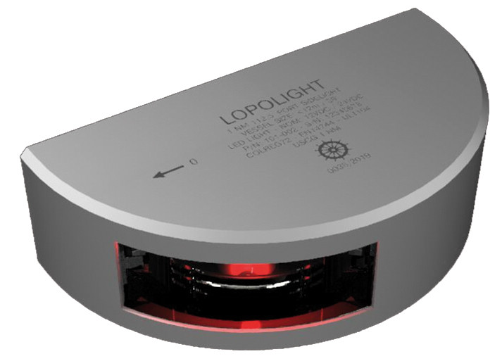 Lopolight Rotes Backbordlicht LED 112,5°