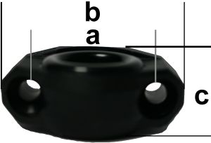 Leitöse aus Nylon Schwarz – Präzise Leinenführung für Ihr Boot – 6mm