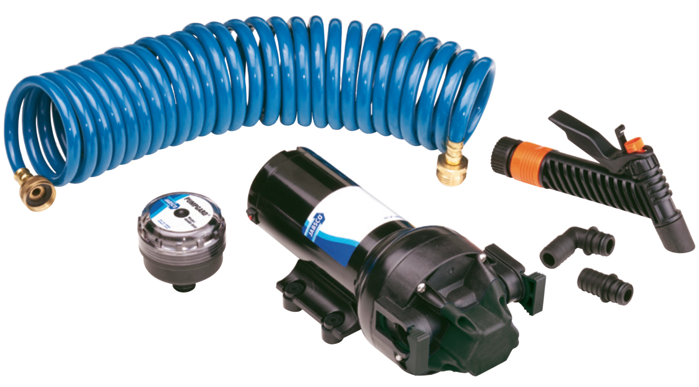 Deckwaschpumpen-set HotShot 4.0 GMP mit Spiralschlauch von 7.6M