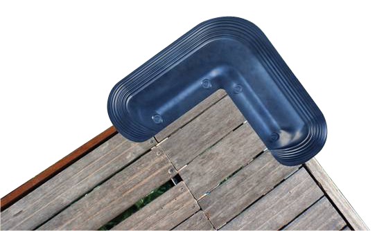 Eckfender, innenmasse 30x30x11cm, blau