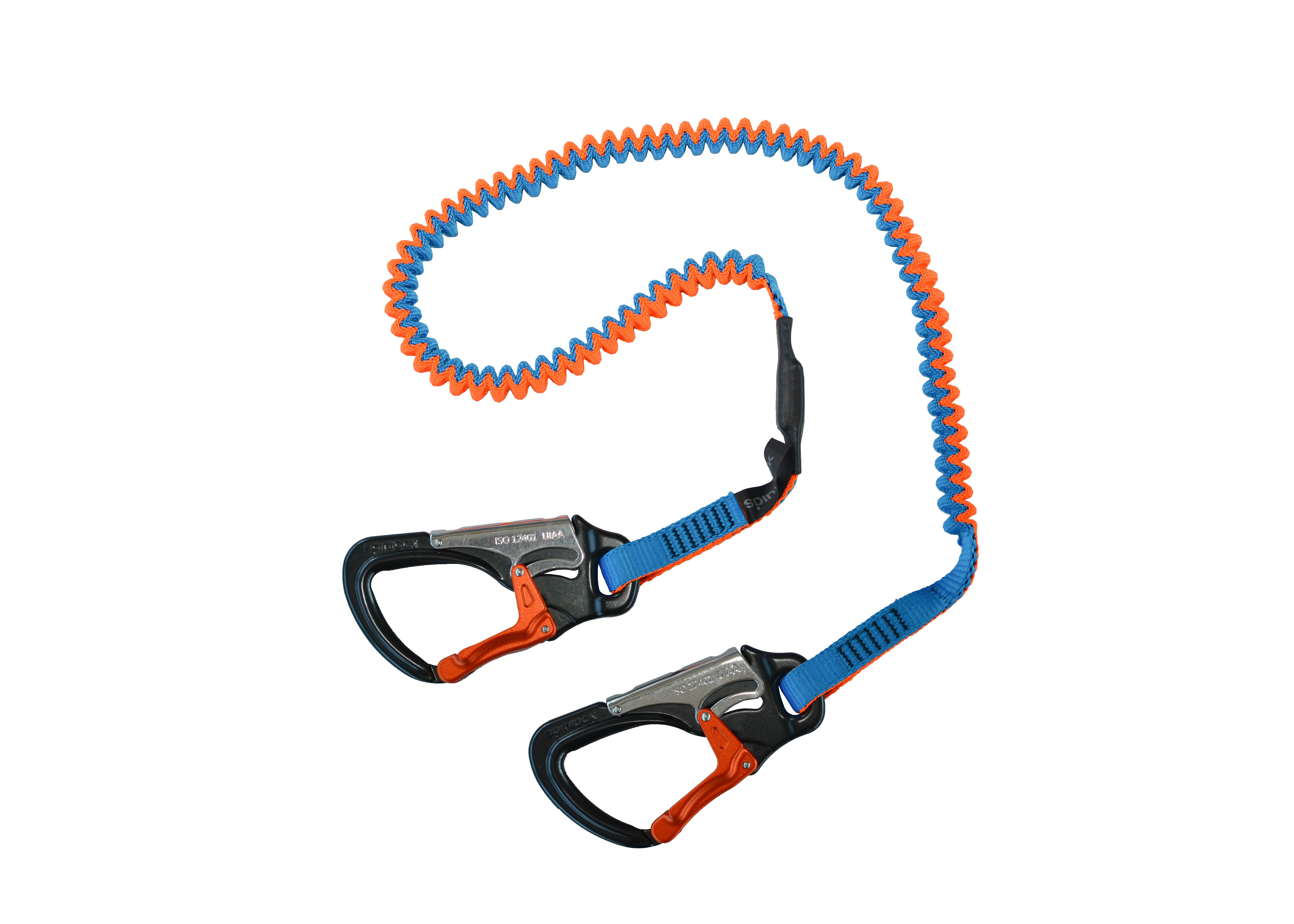 Spinlock Elastische Lifeline – 2m, 2 Aluminium-Karabiner