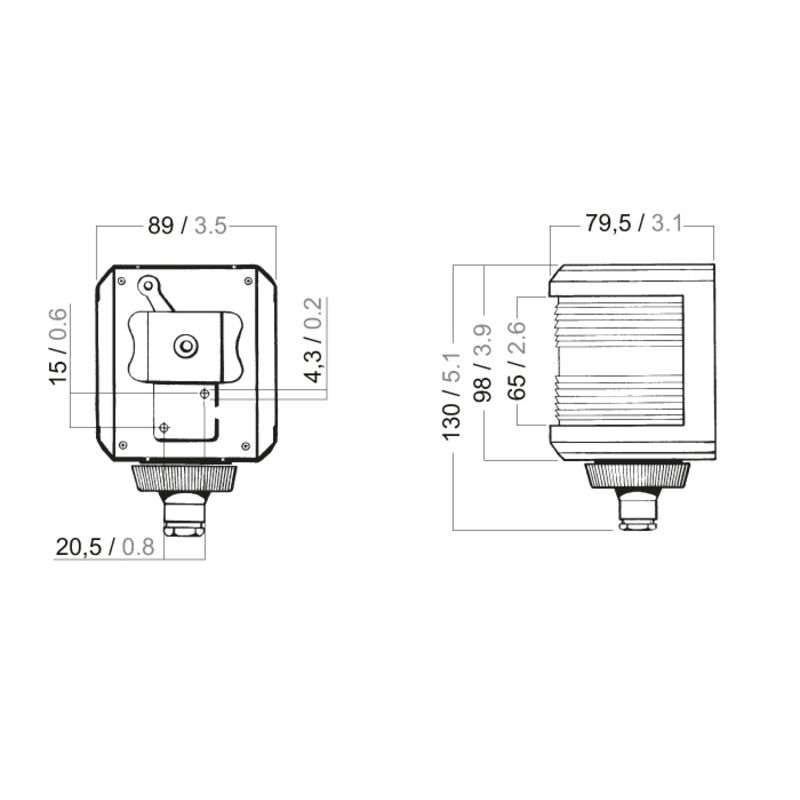 Aqua Signal Serie 40 Dampferlicht 12V