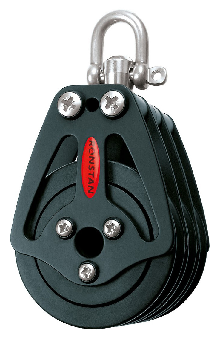 Ronstan Dreifach-Block Serie 75 mit Wirbelschäkel