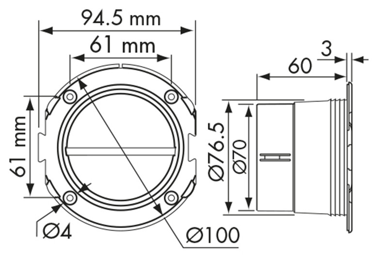 Gerader Schlauchanschluss 3-70mm