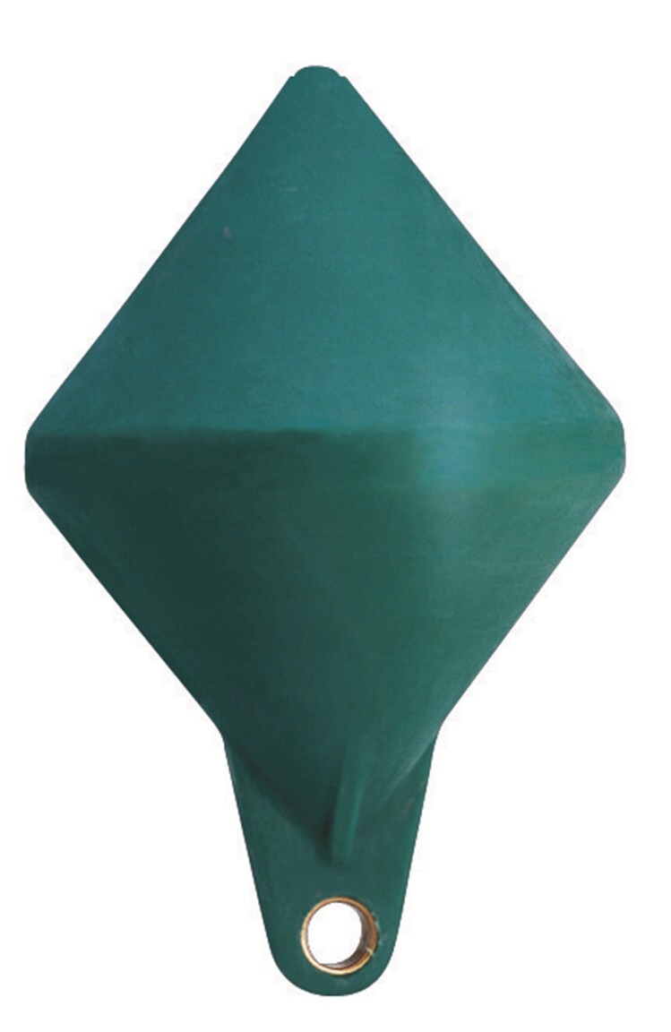 Doppelkonische Boje Grün 160cm ausgeschaumt