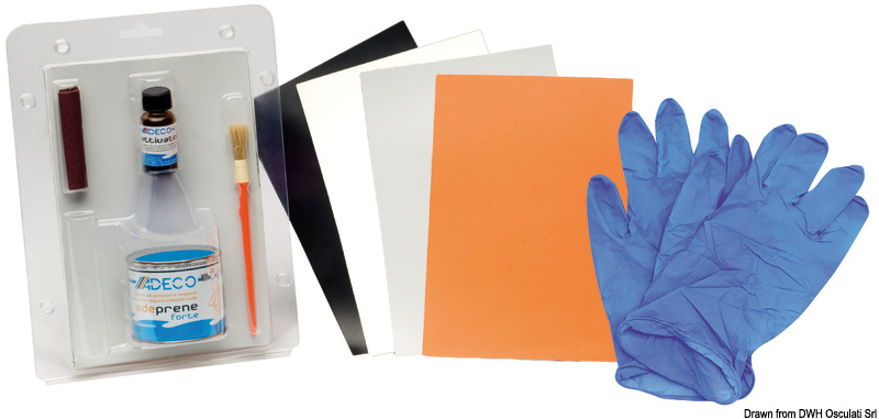 Adeco Adeprene Neopren Reparaturkit - Grau