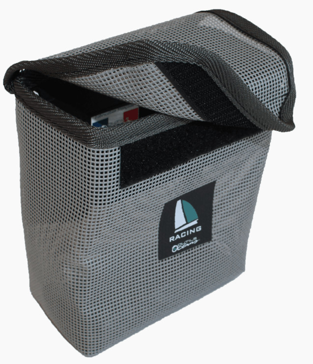 Netzstautasche polyester Velcro-Verschluss, masse 16 x 19 x 6cm