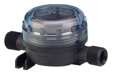 Jabsco 46400-0004 Pumpgard Inline Frischwasser-Filter, 1/2" Gewinde