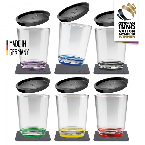 silwy Magnet-Trinkbecher Multicolour 6er-Set