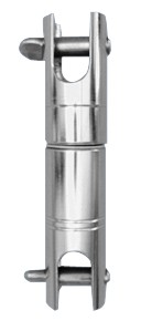 Inox Wirbel auf Kugellager, 2xGabel