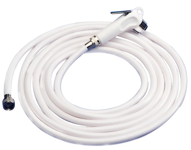 Dusche mit 2,5m Schlauch, weiss Anschluss 3/8"