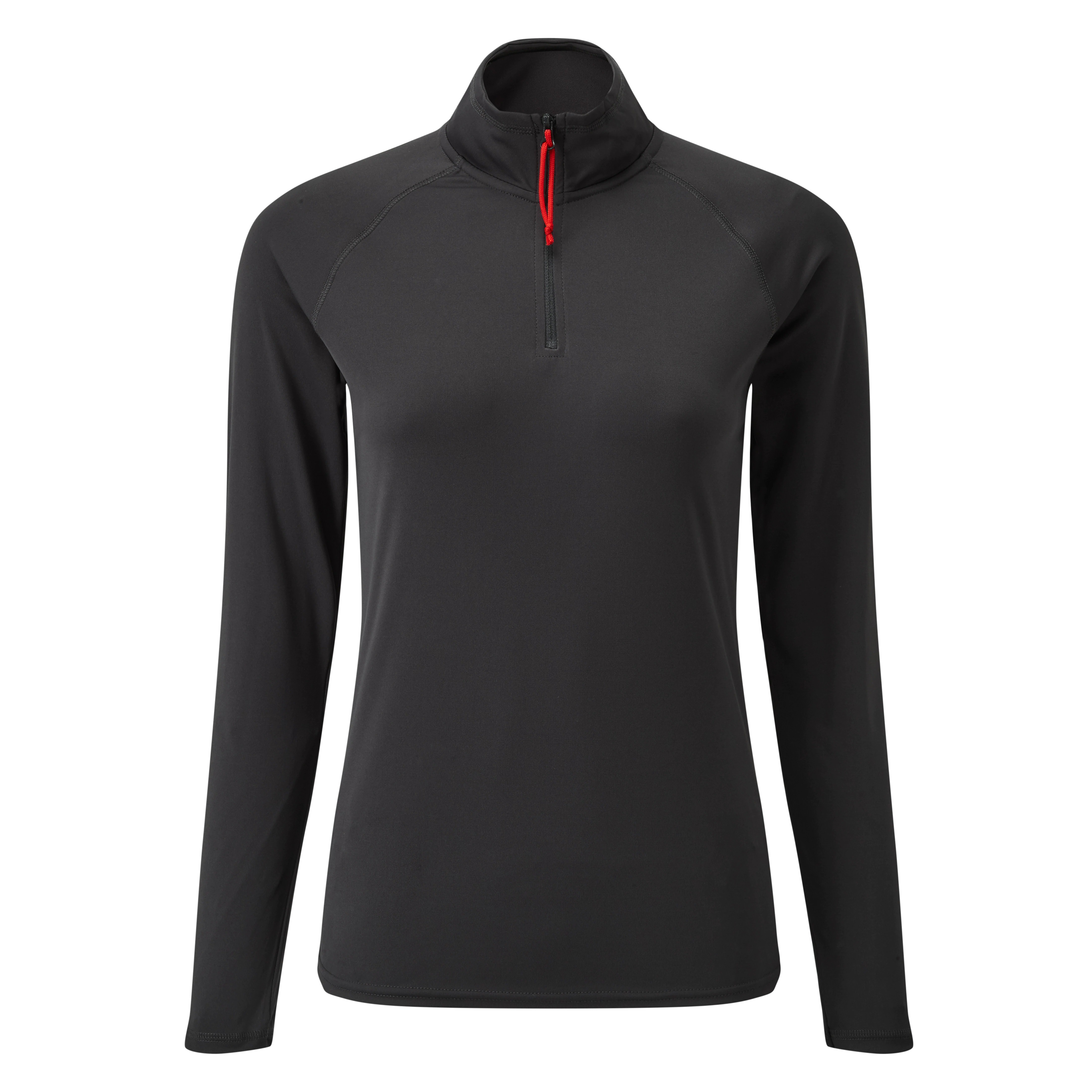 UV Tec L/S Zip Tee, Damen